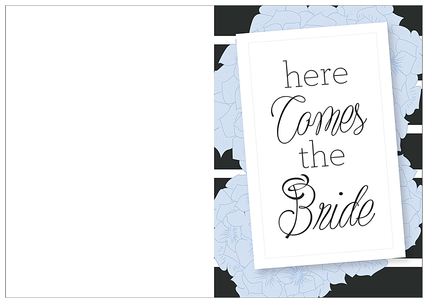 Hydrangea Bridal Shower front - Greeting Cards Maker
