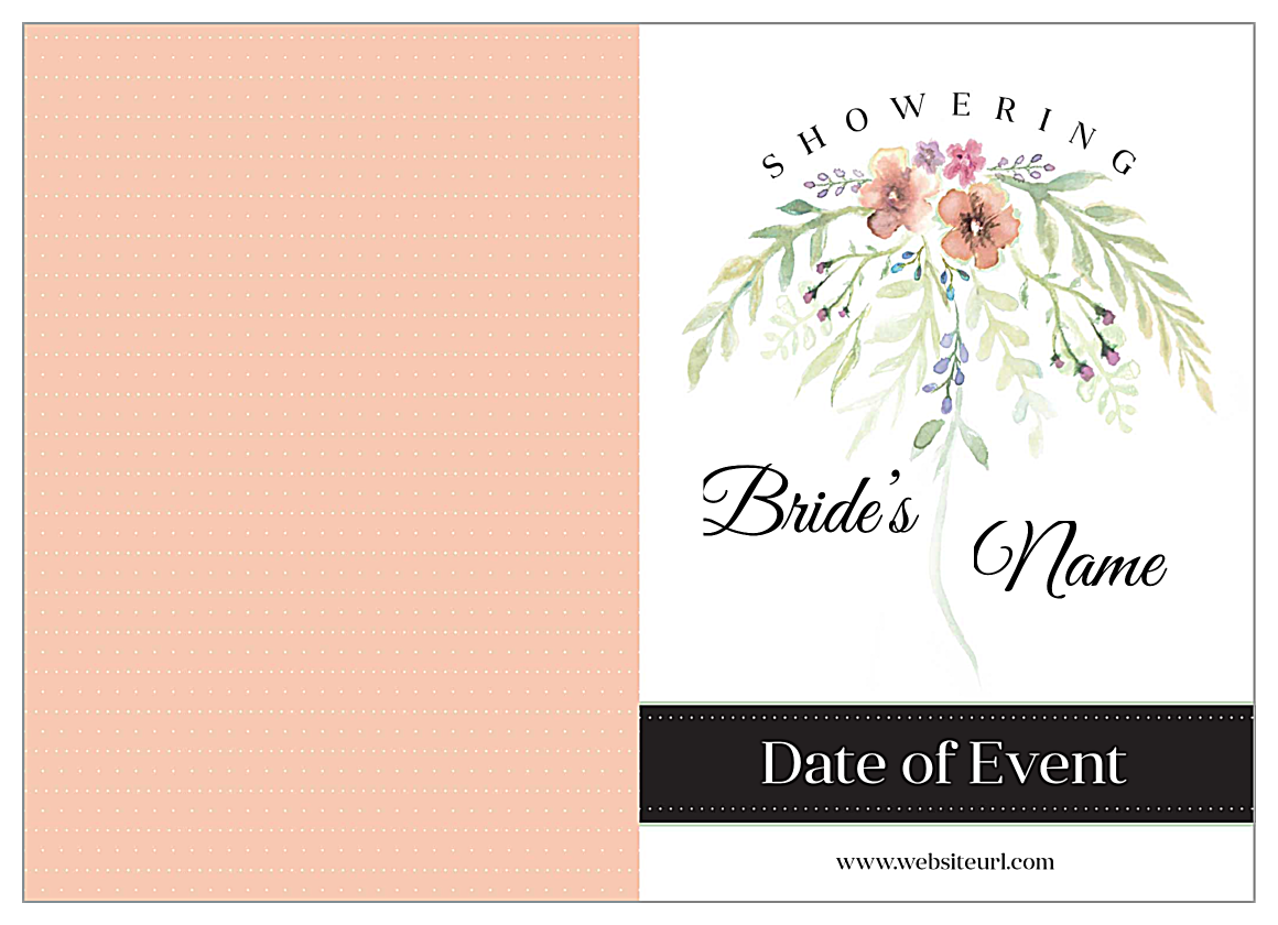 Flower Shower front - Greeting Cards Maker