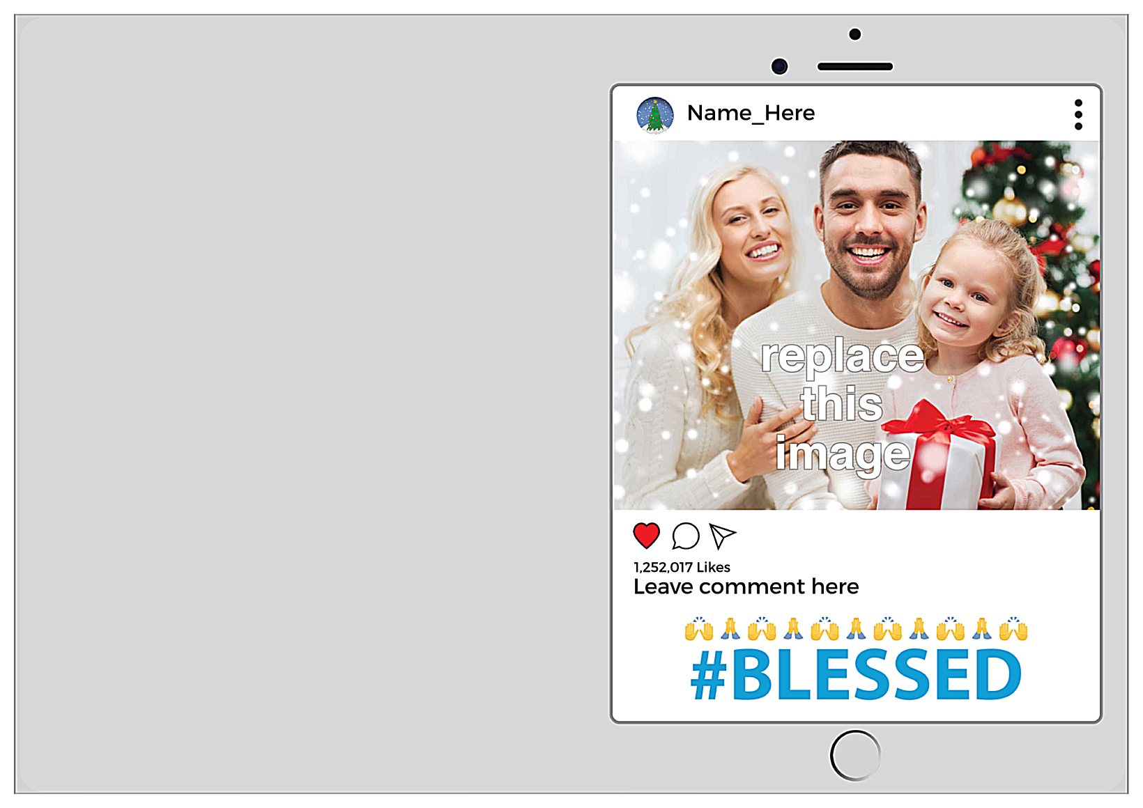 Blessed front - Greeting Cards Maker