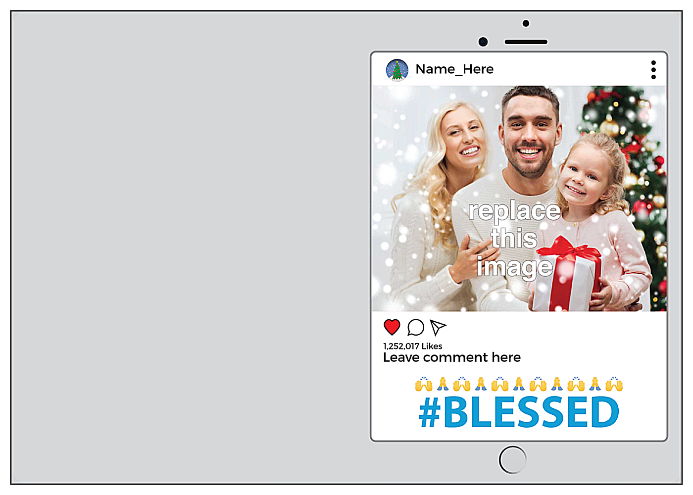 Blessed front - Greeting Cards Maker