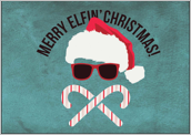 Merry Elfin Christmas - greeting-cards Maker
