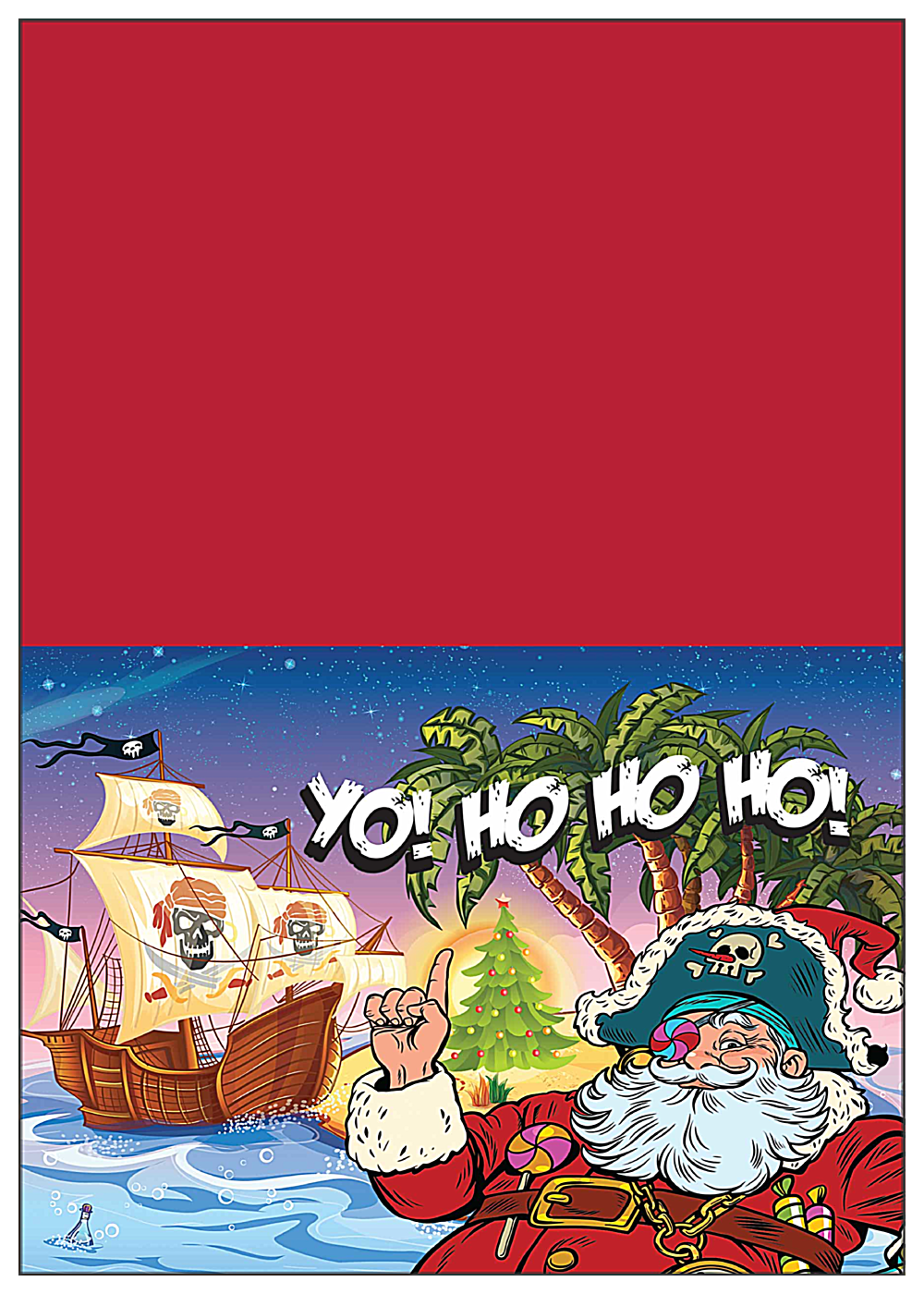 Santa Yo front - Greeting Cards Maker