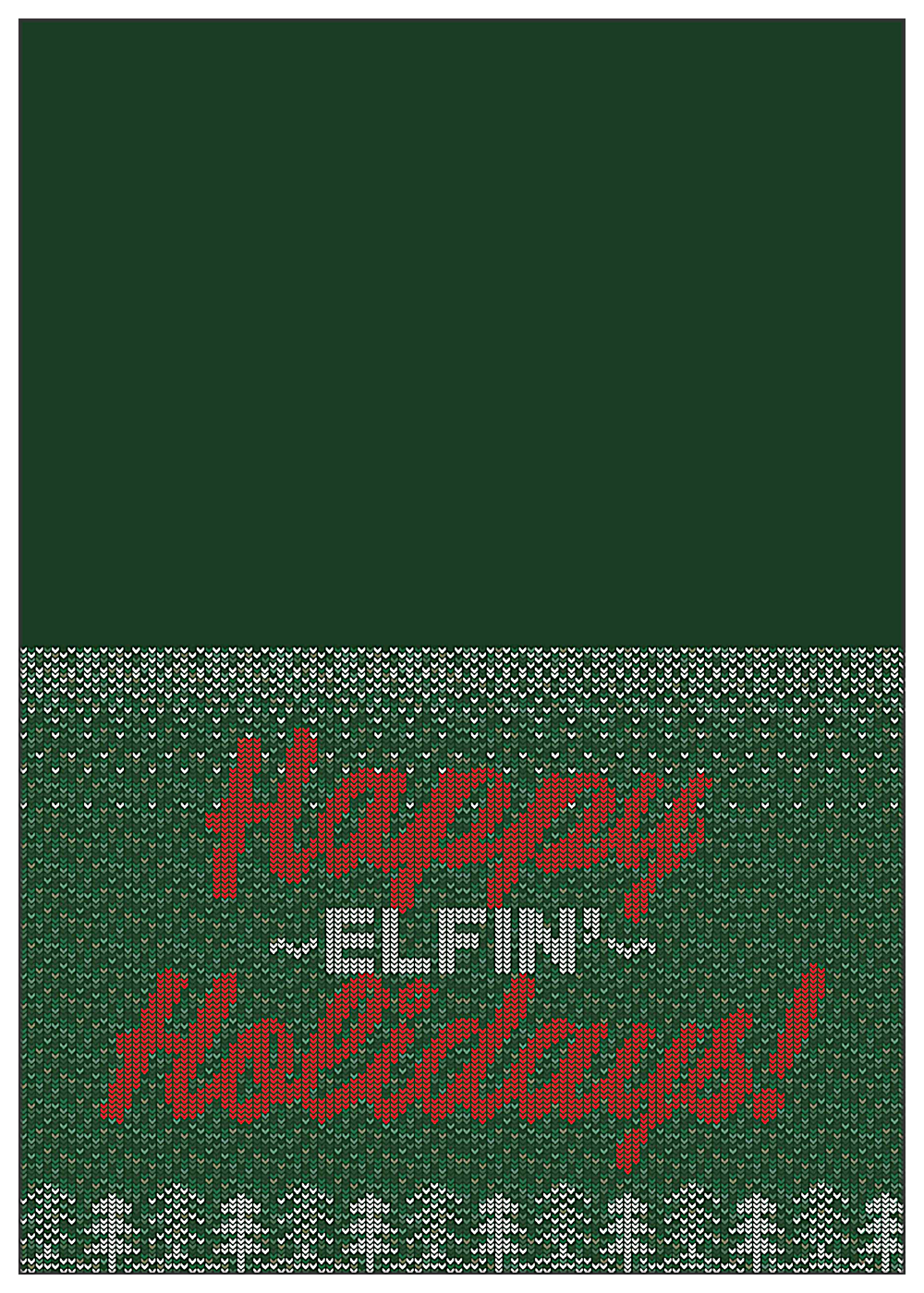 Happy Elfin' Holidays front - Greeting Cards Maker