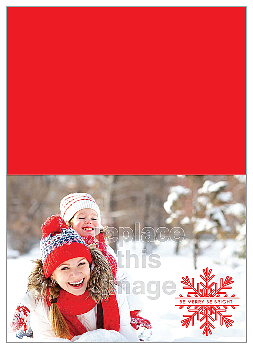 Snow Fun front - Greeting Cards Maker