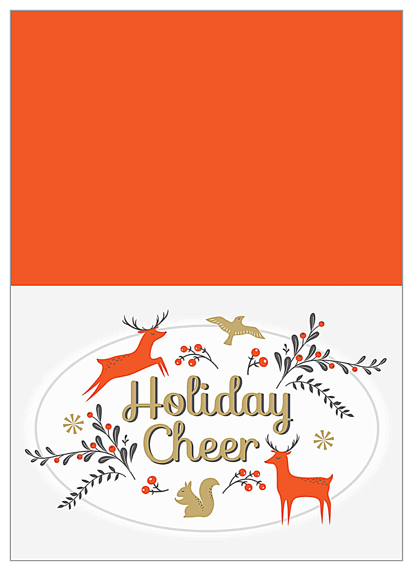 Holiday Deer front - Greeting Cards Maker