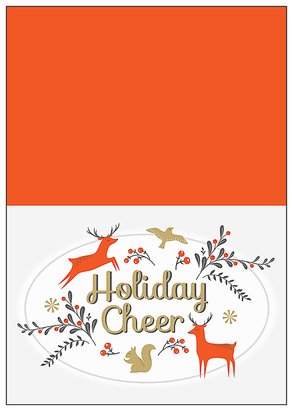Holiday Deer front - Greeting Cards Maker