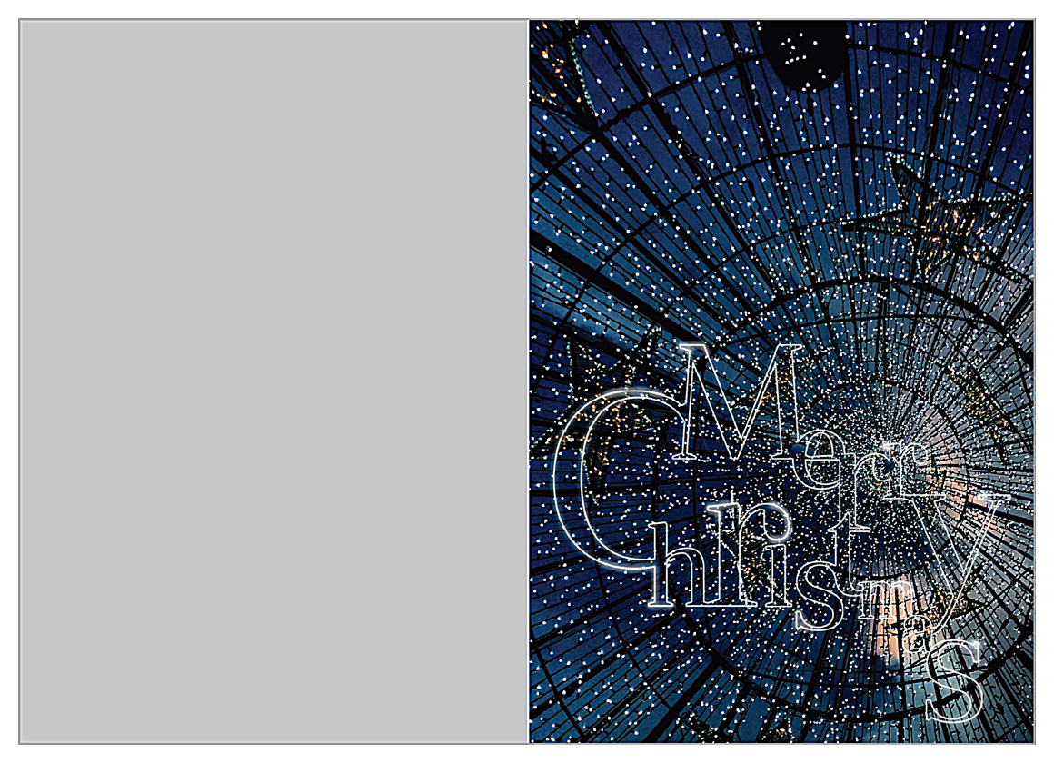 Starry Christmas front - Greeting Cards Maker