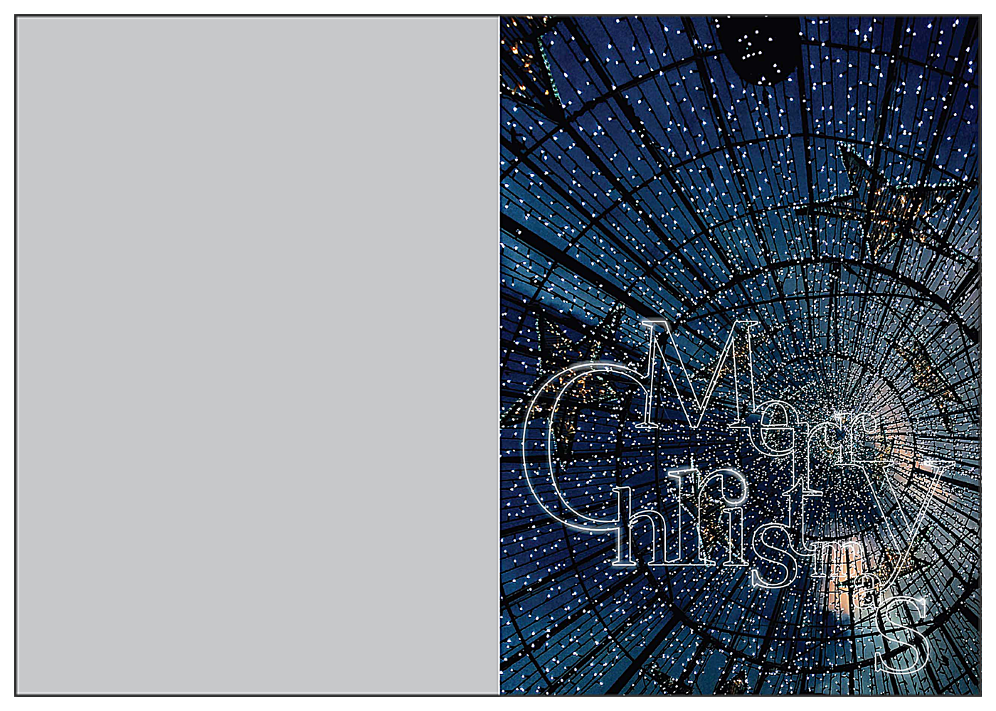 Starry Christmas front - Greeting Cards Maker