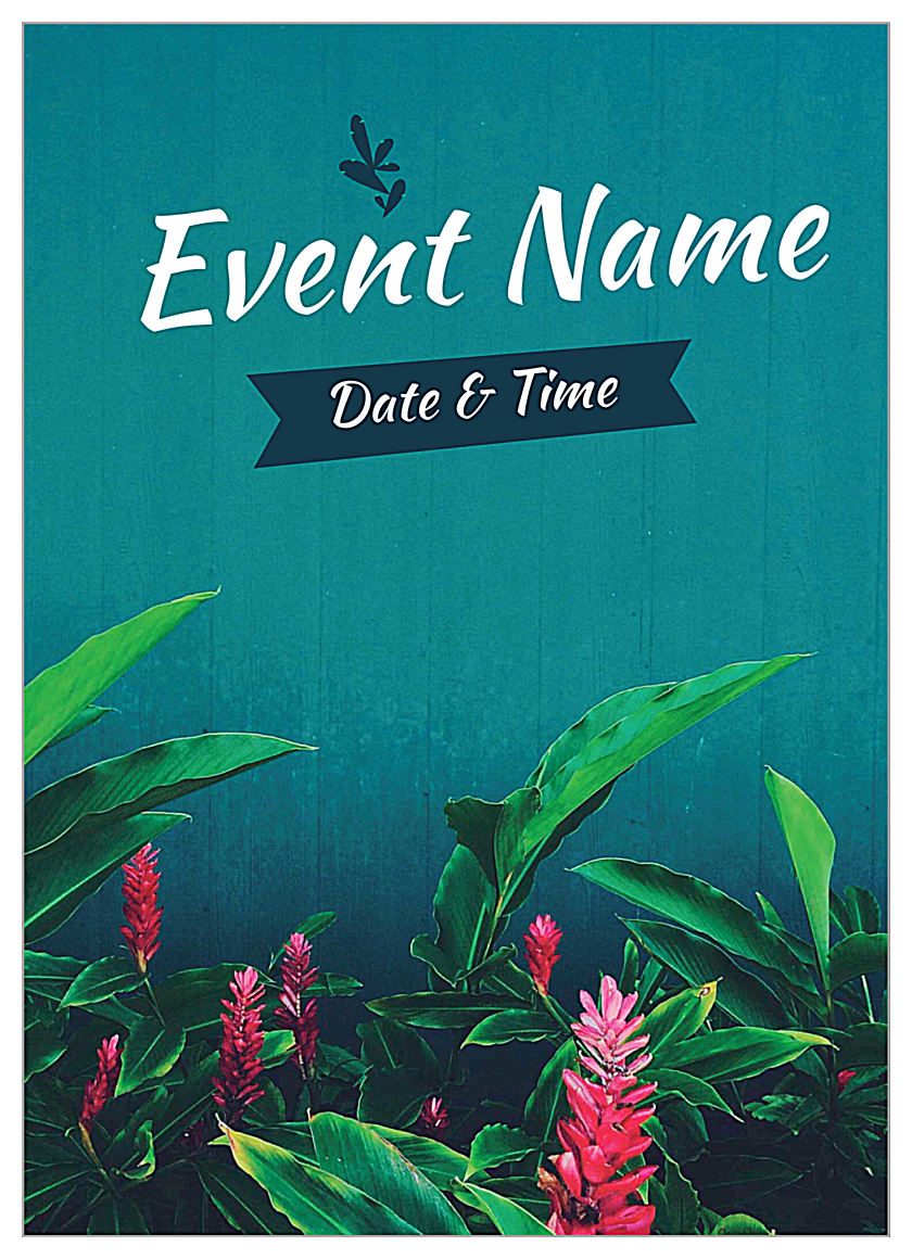 Tropical Event front - Invitation Cards Maker