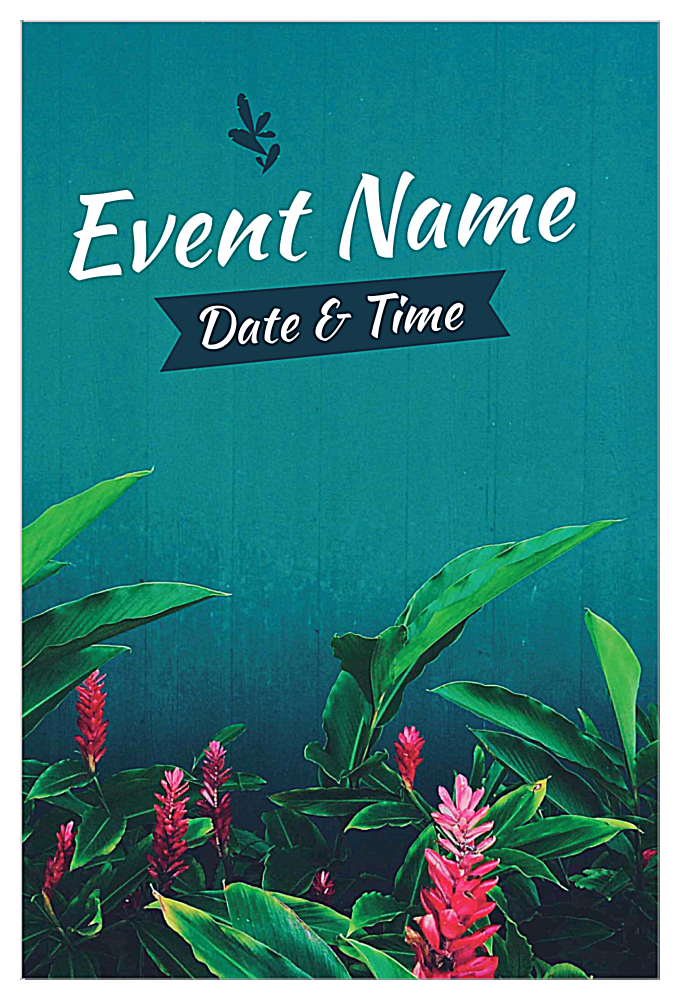 Tropical Event front - Invitation Cards Maker