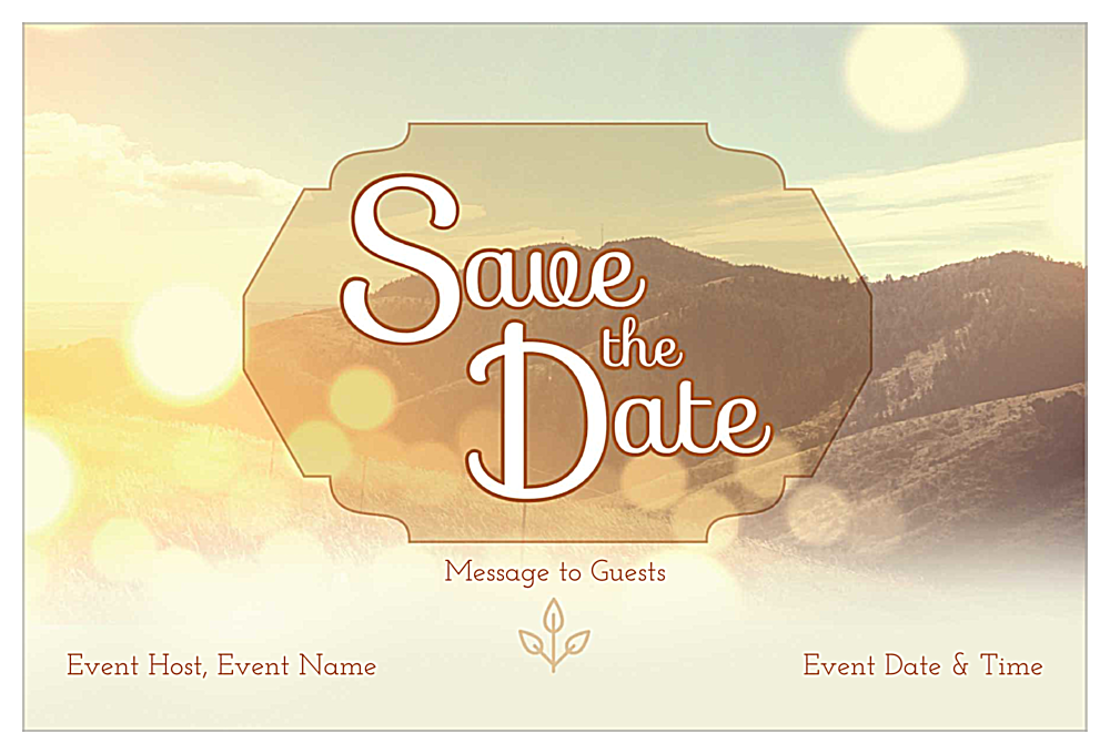 Mountains front - Invitation Cards Maker