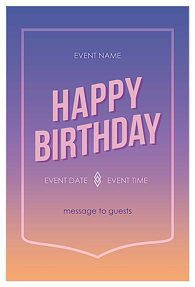 Easy-To-Use Color Blend Invitation Card Design Template front - Invitation Cards Maker