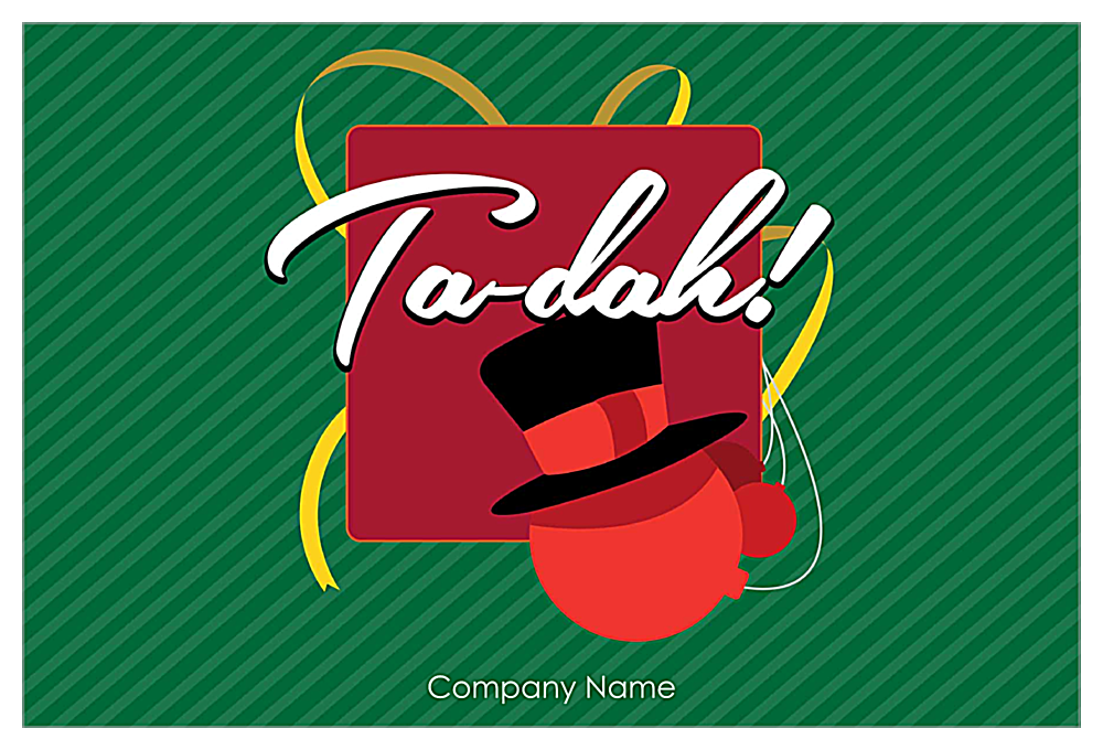 Top Hat Ornament front - Invitation Cards Maker