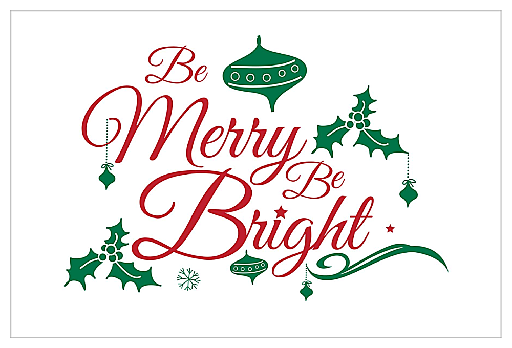 Merry Bright front - Invitation Cards Maker