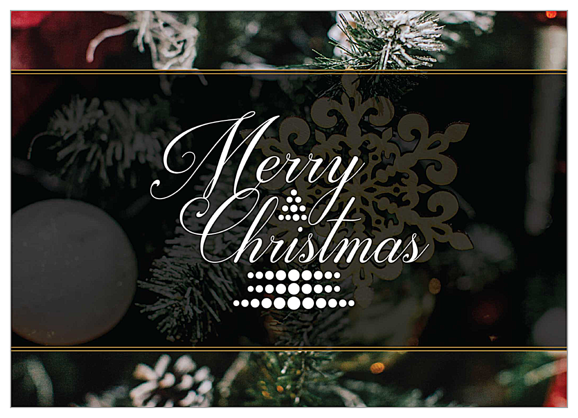 Merry Ornament front - Invitation Cards Maker