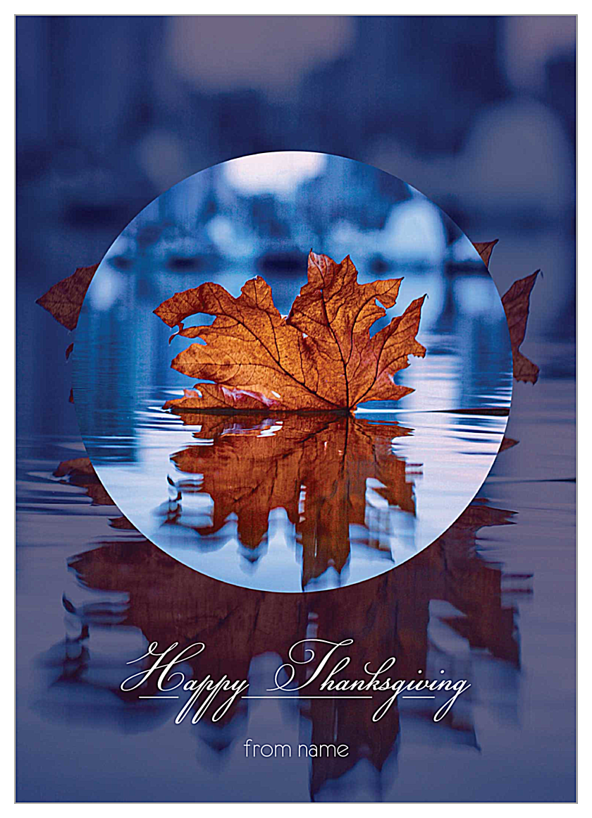 Fall Reflections front - Invitation Cards Maker