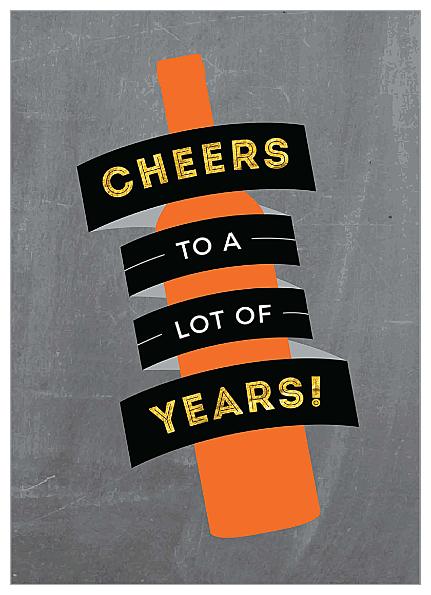 Cheers the Years front - Invitation Cards Maker