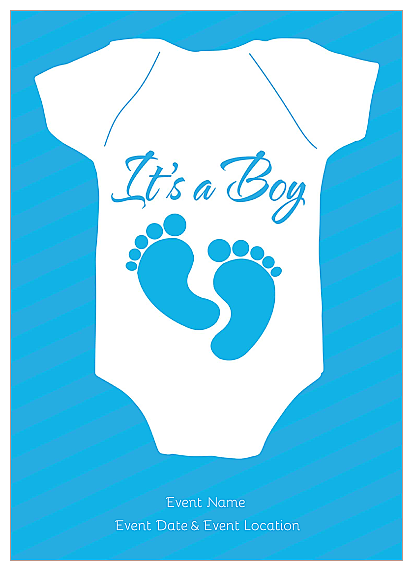 Baby Feet front - Invitation Cards Maker