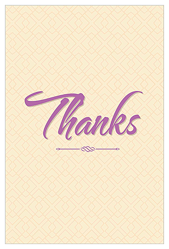 Thanks front - Invitation Cards Maker