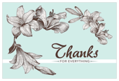 Lily Flower Thanks - invitation-cards Maker