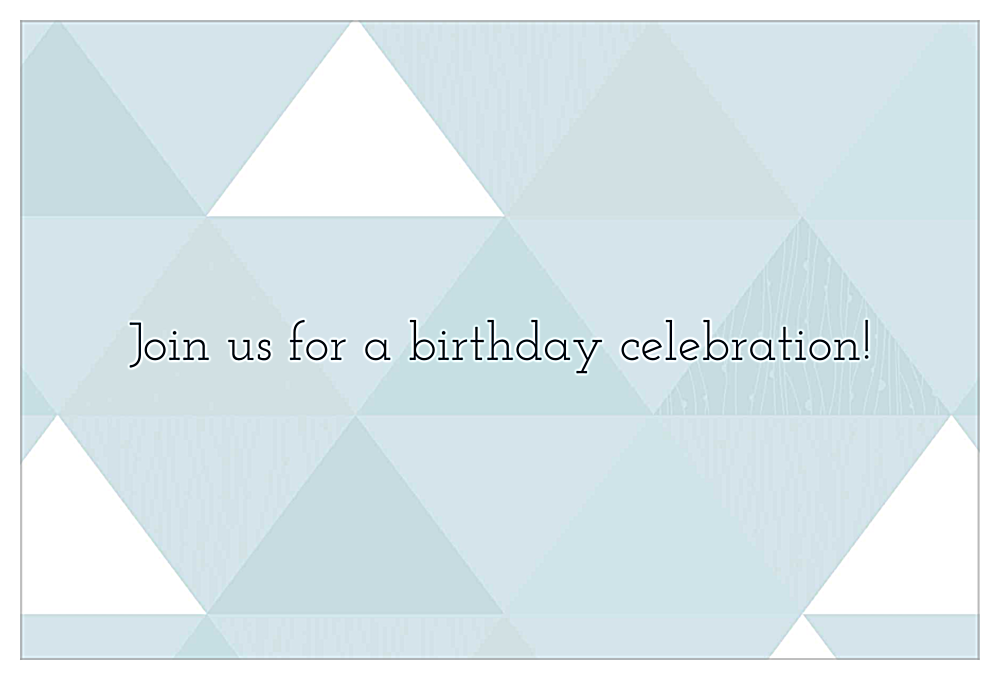 Triangle Party back - Invitation Cards Maker