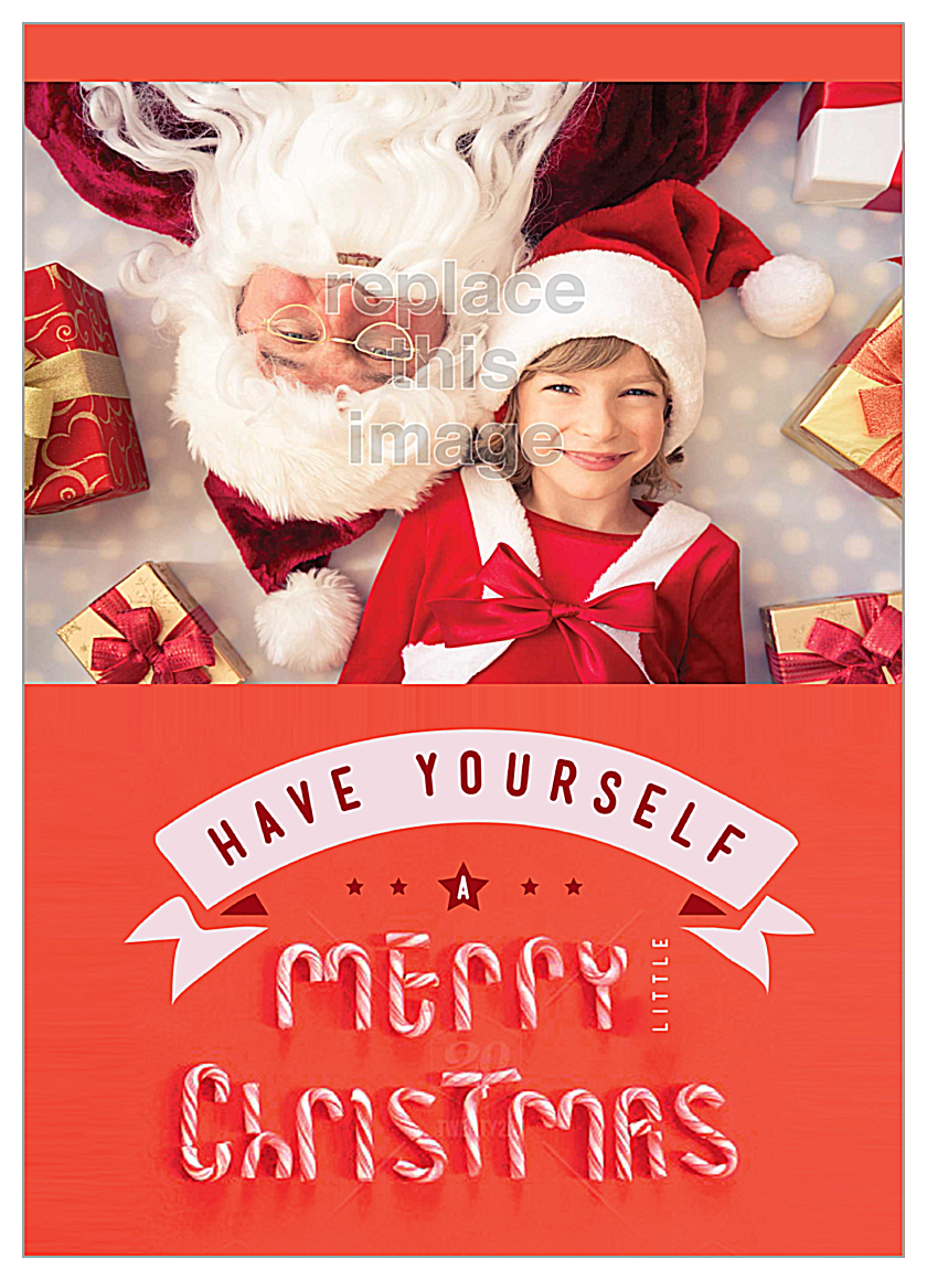 Candy Christmas front - Invitation Cards Maker