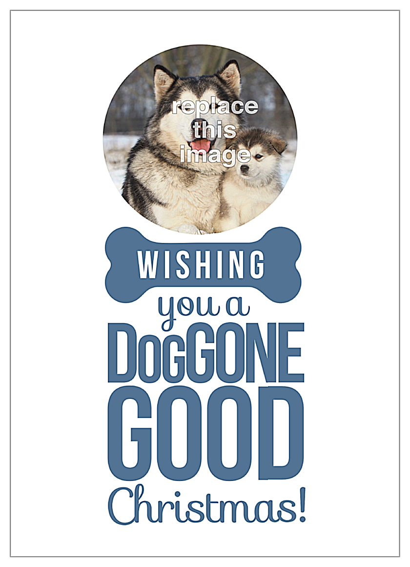 Doggone Christmas front - Invitation Cards Maker