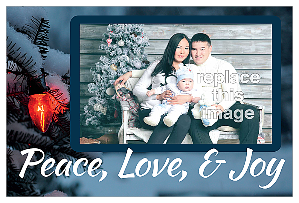 Holiday Glow front - Invitation Cards Maker