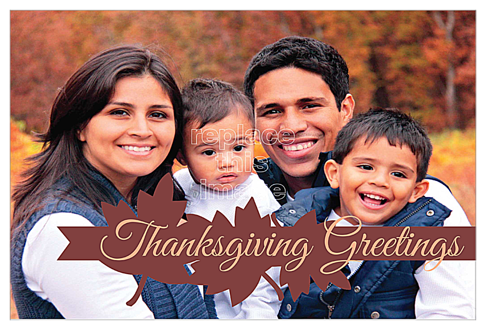 Seasonal Thanksgiving front - Invitation Cards Maker