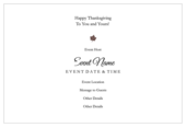 Seasonal Thanksgiving - invitation-cards Maker