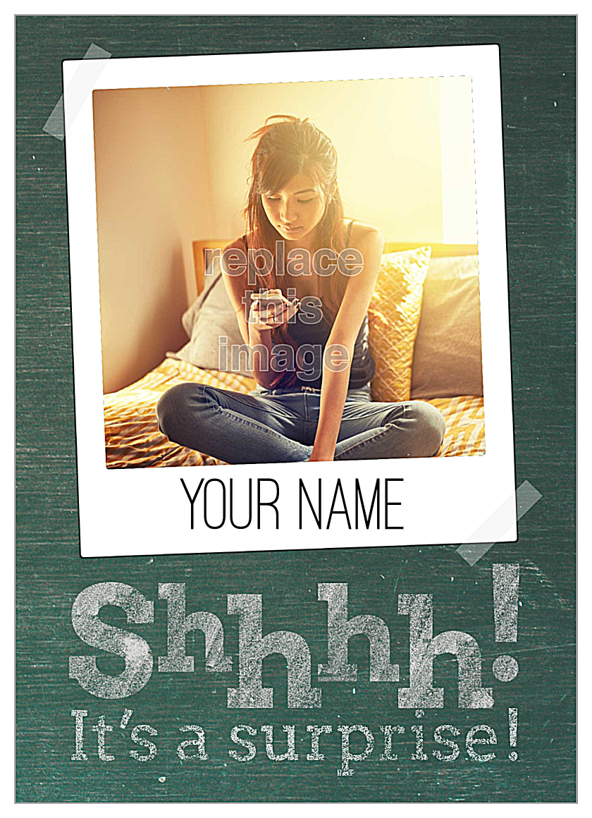 Chalkboard front - Invitation Cards Maker