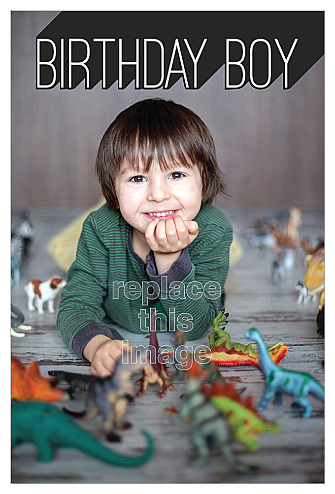 Universe Boy front - Invitation Cards Maker