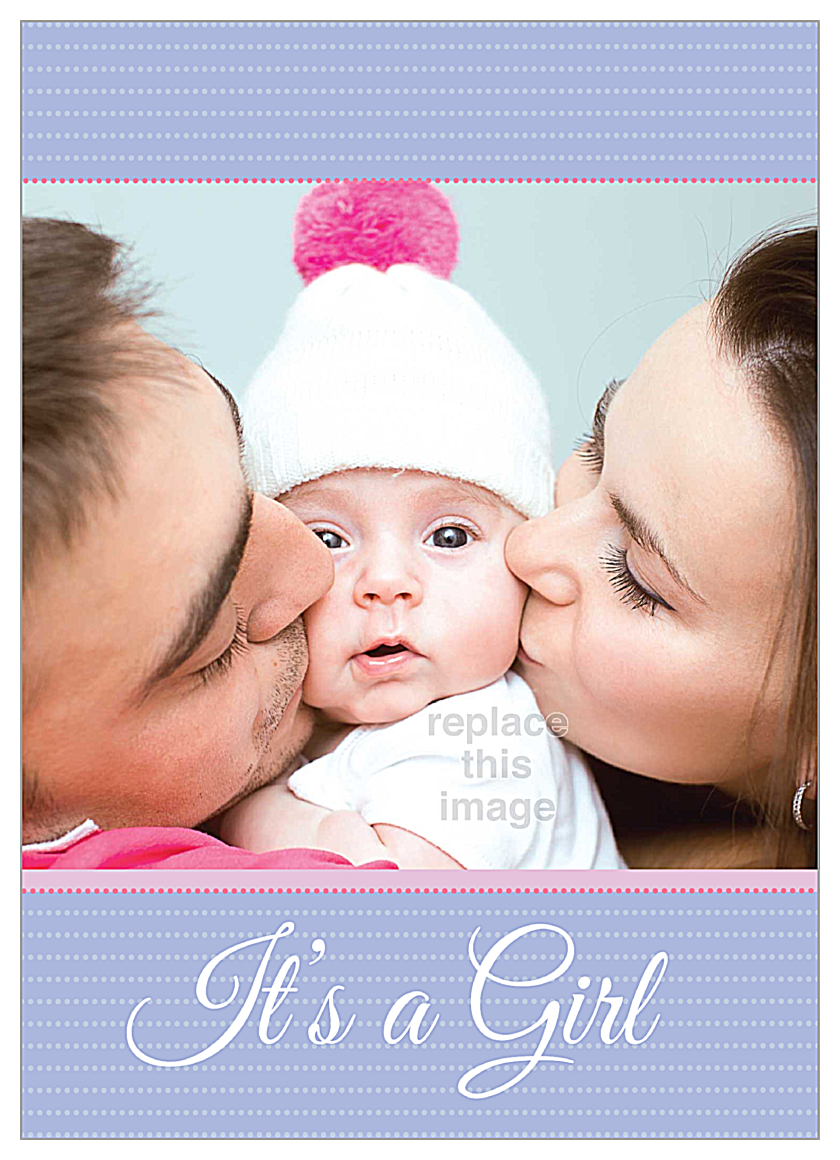 Baby Kisses front - Invitation Cards Maker