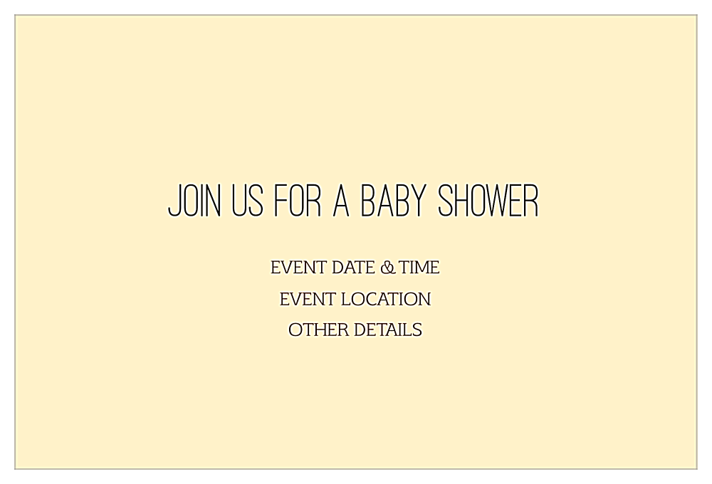 Baby Owl back - Invitation Cards Maker