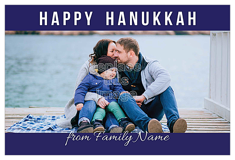 Hanukkah Wishes front - Invitation Cards Maker