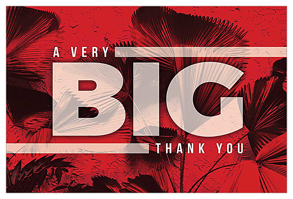 Big Thanks front - Invitation Cards Maker