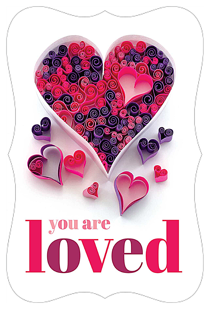 You Are Loved front - Invitation Cards Maker