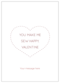 Valentine Stitch - invitation-cards Maker
