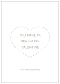 Valentine Stitch - invitation-cards Maker