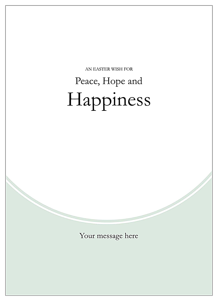 Tulips for Easter back - Invitation Cards Maker