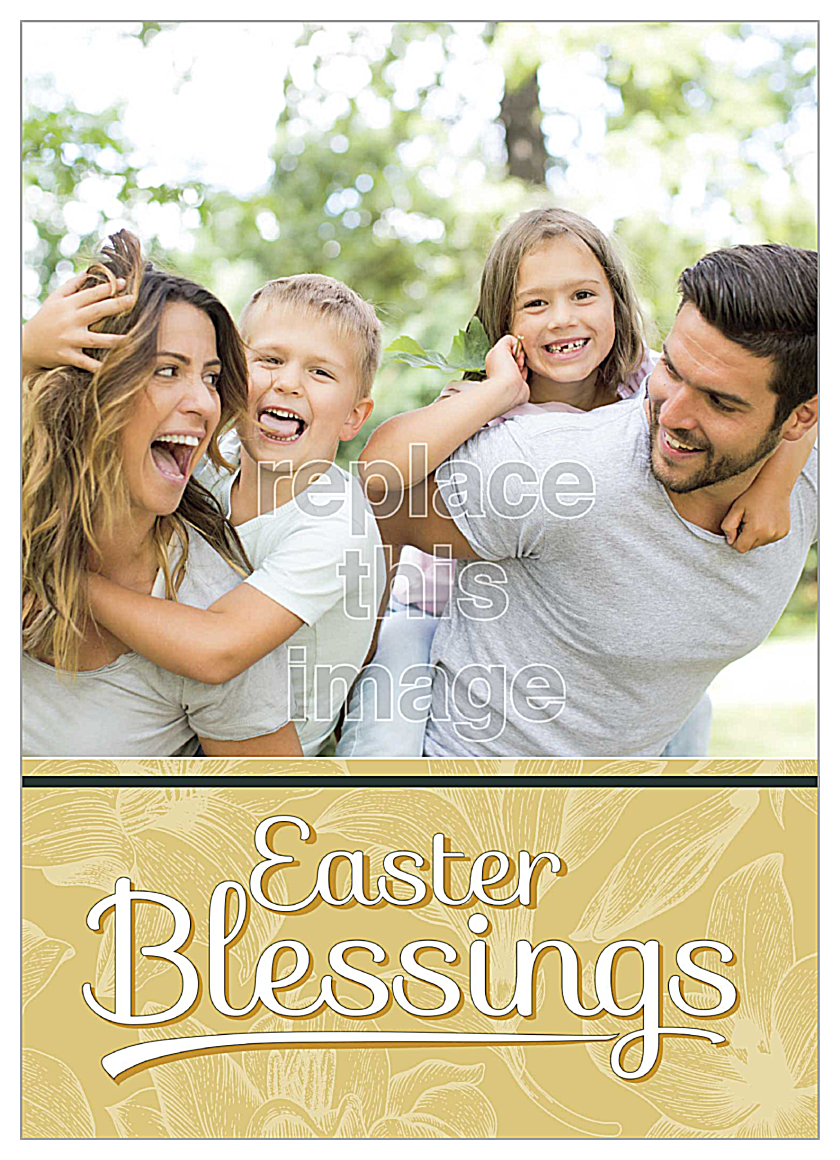 Easter Blessings front - Invitation Cards Maker