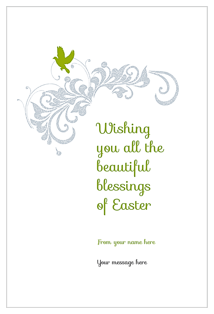 Easter Rabbit back - Invitation Cards Maker