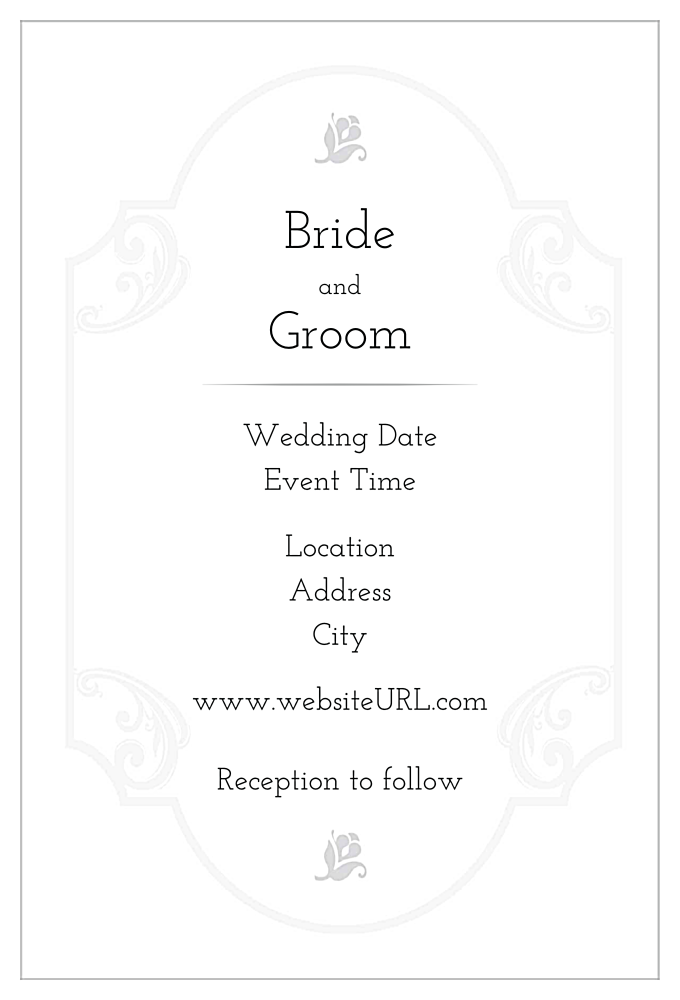 Floral Wedding back - Invitation Cards Maker