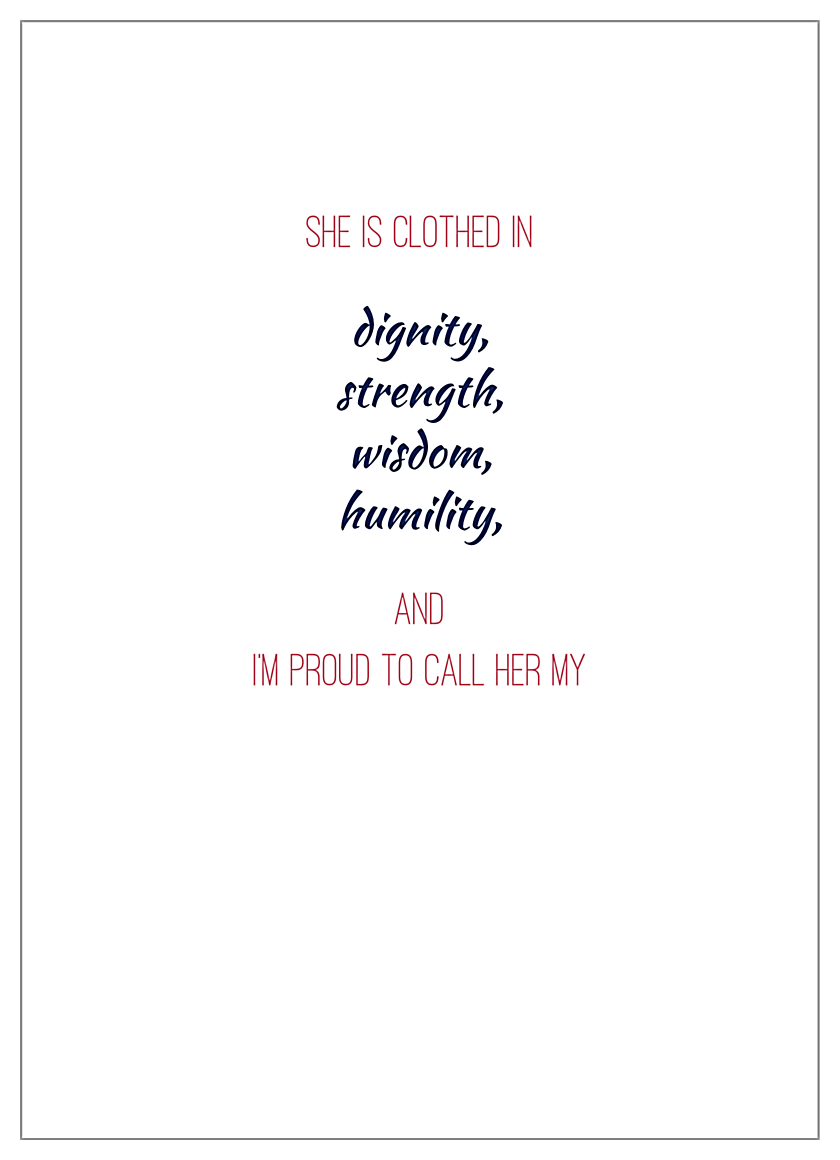 Woman of Beauty back - Invitation Cards Maker