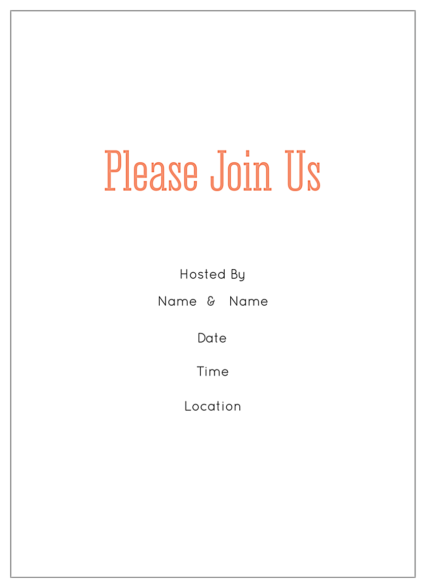 Practice at Dinner back - Invitation Cards Maker