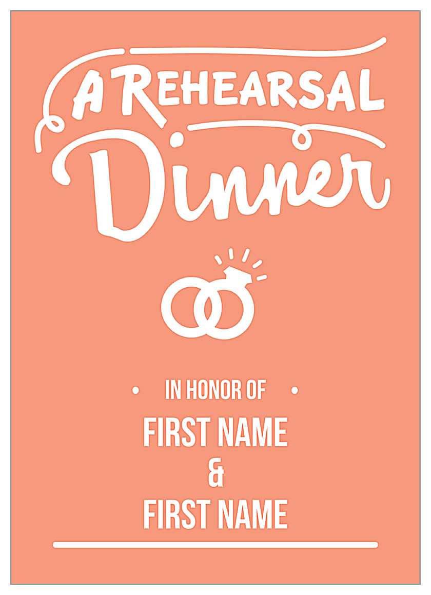 Practice at Dinner front - Invitation Cards Maker