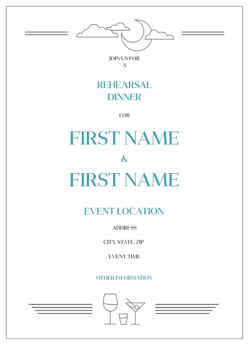 The Night Before back - Invitation Cards Maker