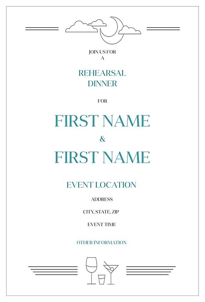 The Night Before back - Invitation Cards Maker