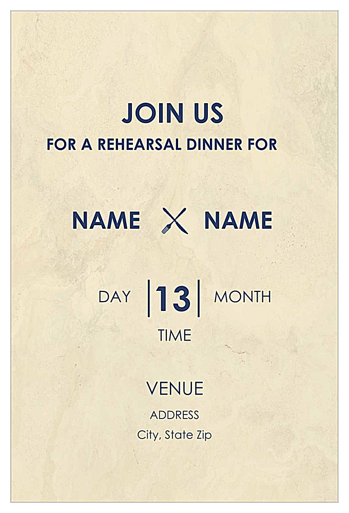 Dine With Us back - Invitation Cards Maker