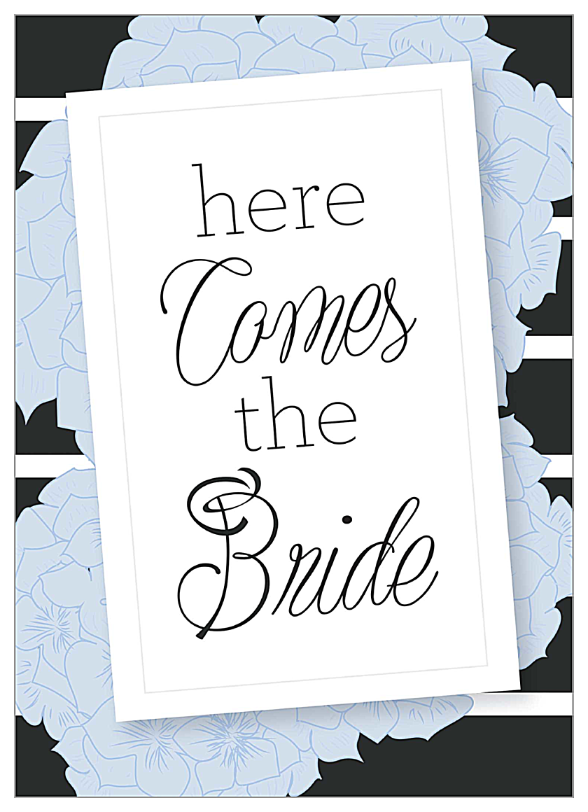 Hydrangea Bridal Shower front - Invitation Cards Maker